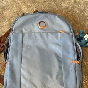 DELSEY Light Blue travel backpack
